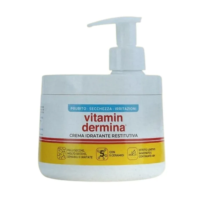 Vitamindermina Crema Idratante Restitutiva Dispenser 400 ml